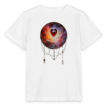 Le cœur de l’univers - T-shirt bio MINI CREATOR Stanley/Stella Enfant - blanc - Devant - Maike (125cm)