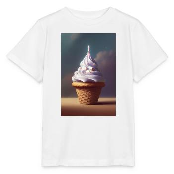 Eiscreme - Stanley/Stella Kinder T-Shirt MINI CREATOR  - Weiß - Vorne - Maike (125cm)