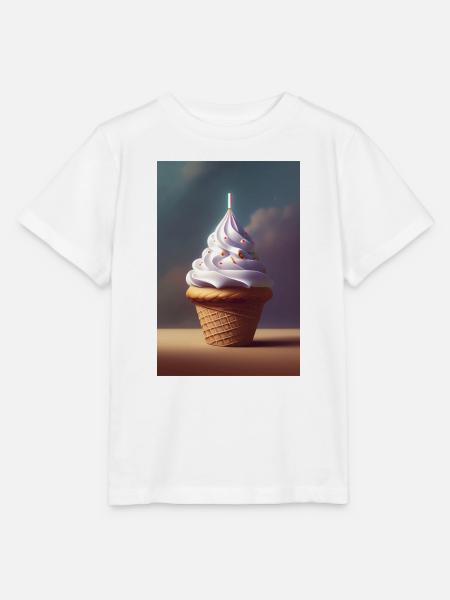 Eiscreme - Stanley/Stella Kinder T-Shirt MINI CREATOR - Weiß
