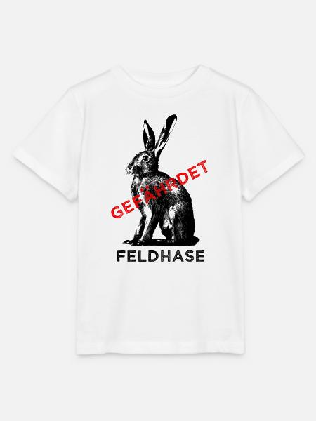 Der Feldhase ist gefährdet. - Stanley/Stella Kinder T-Shirt MINI CREATOR  - Weiß