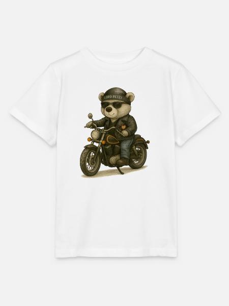 Lord Petzi Chopperfahrer - Stanley/Stella Kinder T-Shirt MINI CREATOR  - Weiß