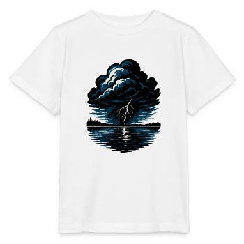 Sturm über den See - Stanley/Stella Kinder T-Shirt MINI CREATOR  - Weiß - Vorne - Maike (125cm)