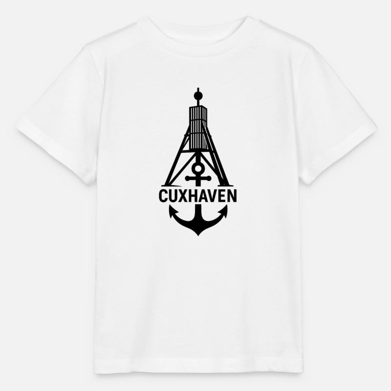 Kugelbake anker cuxhaven - Stanley/Stella Kinder T-Shirt MINI CREATOR  - Weiß