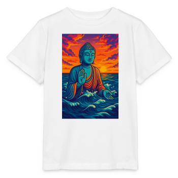 Serene Buddha by Sunset - Stanley/Stella MINI CREATOR Kids’ T-Shirt - white - Front - Maike (125cm)