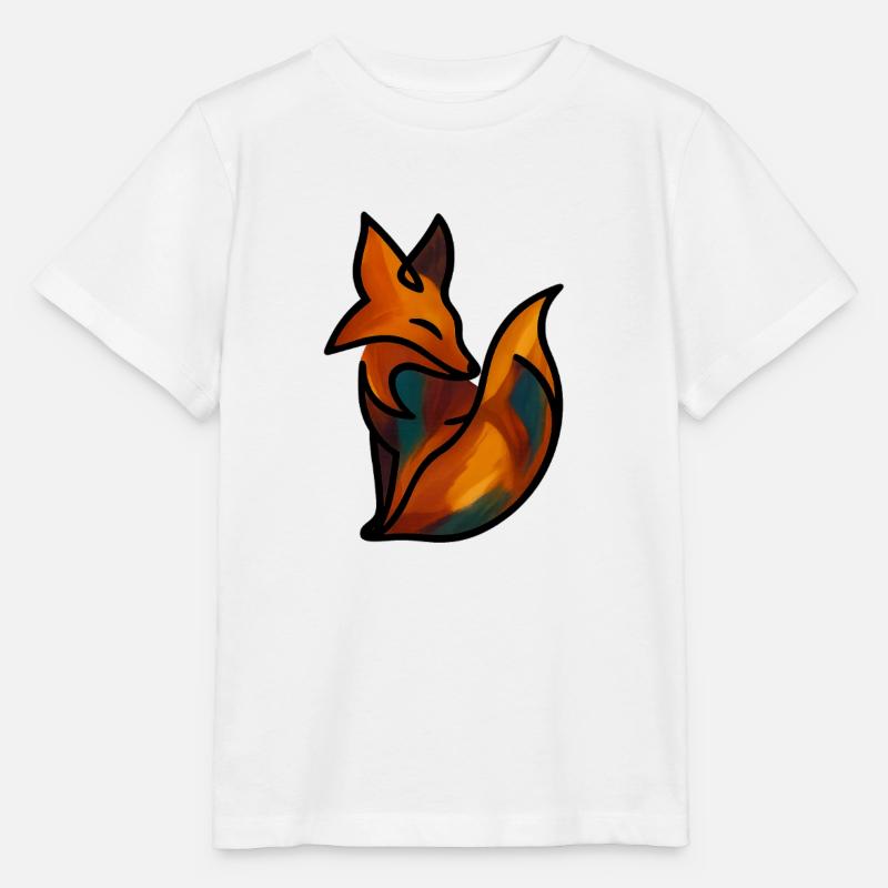 Le renard - T-shirt bio MINI CREATOR Stanley/Stella Enfant - blanc