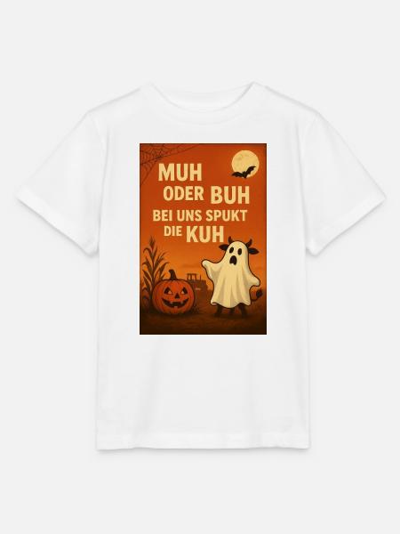 Spukkuh Halloween: MuH oder Buh - Stanley/Stella Kinder T-Shirt MINI CREATOR - Weiß