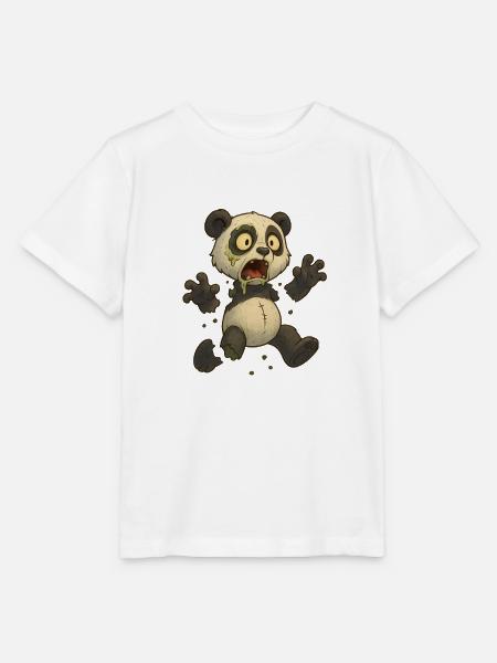 Panda Zombie Verweste Untote Halloween - Stanley/Stella Kinder T-Shirt MINI CREATOR  - Weiß