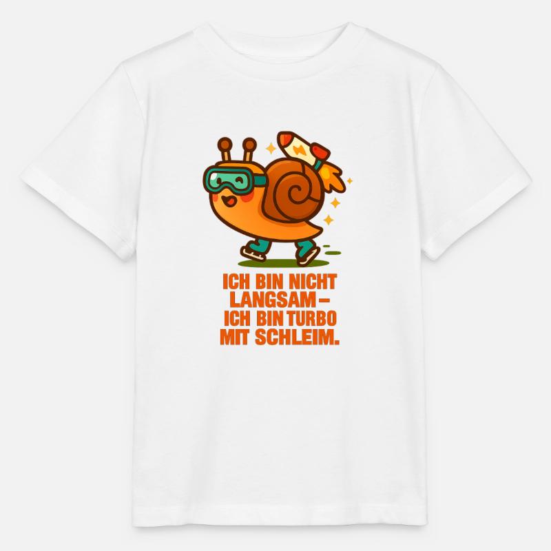 ich_bin_nicht_Langsam_Ich_bin_Turbo_mit_Schleim - Stanley/Stella Kinder T-Shirt MINI CREATOR - Weiß