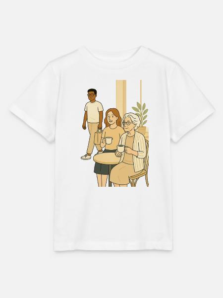 Kaffeestunde Generationen - Stanley/Stella Kinder T-Shirt MINI CREATOR  - Weiß