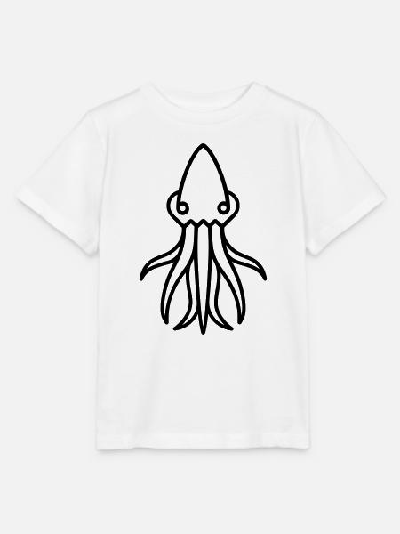 Tintenfisch - Stanley/Stella Kinder T-Shirt MINI CREATOR - Weiß