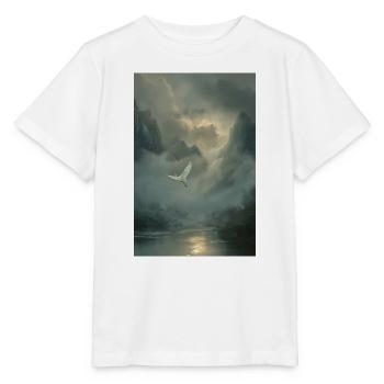 Mistbound Flight Over Mountain Veil - Stanley/Stella MINI CREATOR Kids’ T-Shirt - white - Front - Maike (125cm)