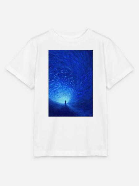 Azure Spiral Portal - Stanley/Stella Kinder T-Shirt MINI CREATOR - Weiß