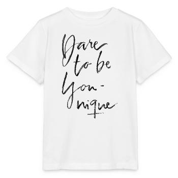 Ose être unique - T-shirt bio MINI CREATOR Stanley/Stella Enfant - blanc - Devant - Maike (125cm)