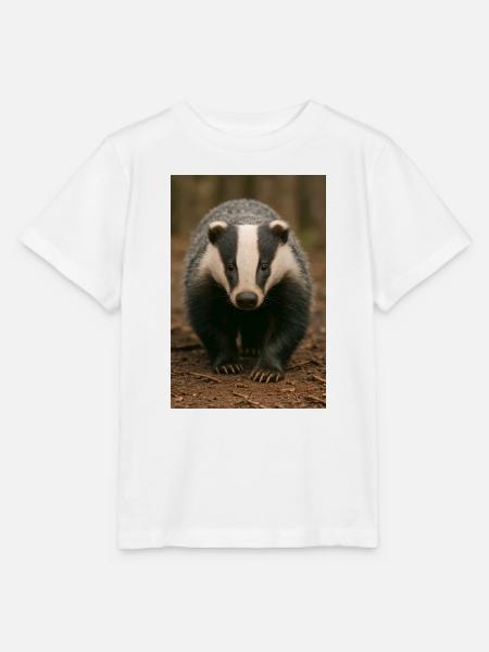 Badger Focus - Stanley/Stella Kinder T-Shirt MINI CREATOR  - Weiß