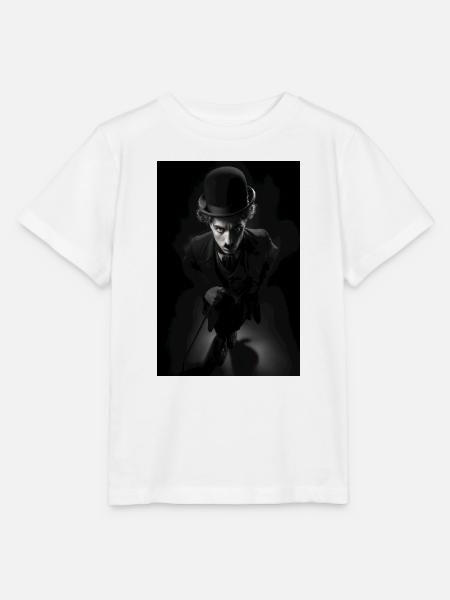 Mitternachtsherr mit Zylinder - Stanley/Stella Kinder T-Shirt MINI CREATOR  - Weiß
