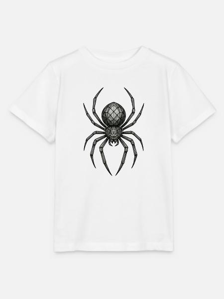 Geometrische Metallspinne - Stanley/Stella Kinder T-Shirt MINI CREATOR - Weiß