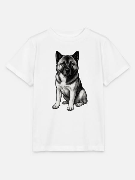 American Akita Holly - Stanley/Stella Kinder T-Shirt MINI CREATOR - Weiß