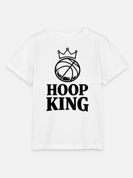 Basketball – Hoop King - Stanley/Stella Kinder T-Shirt MINI CREATOR  - Weiß