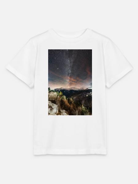 Die Milchstraße oberhalb der Agrafa-Berge - Stanley/Stella Kinder T-Shirt MINI CREATOR - Weiß