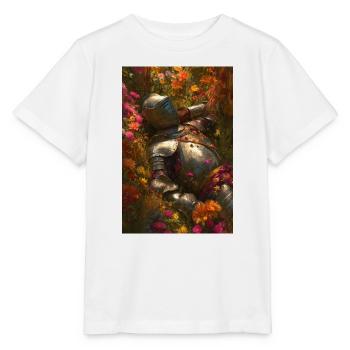 Blumenritter in Blühe - Stanley/Stella Kinder T-Shirt MINI CREATOR  - Weiß - Vorne - Maike (125cm)