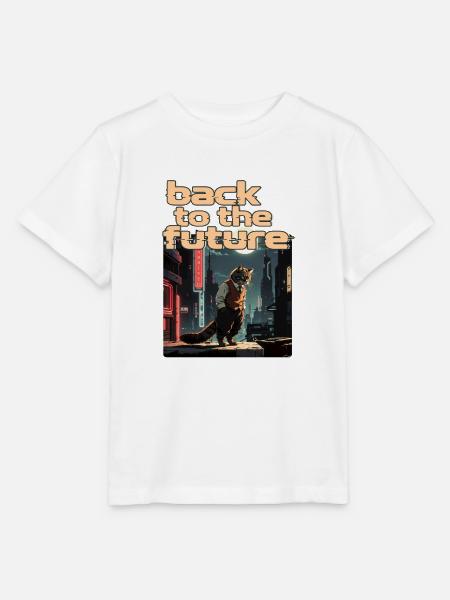 Sci Fi Cyberpunk Illustration - Stanley/Stella Kinder T-Shirt MINI CREATOR - Weiß