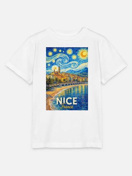 Nice, Frankreich - Stanley/Stella Kinder T-Shirt MINI CREATOR - Weiß