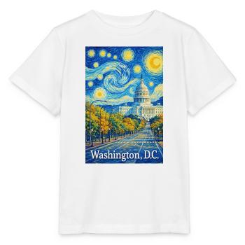 Washington, D.C. - Stanley/Stella Kinder T-Shirt MINI CREATOR  - Weiß - Vorne - Maike (125cm)