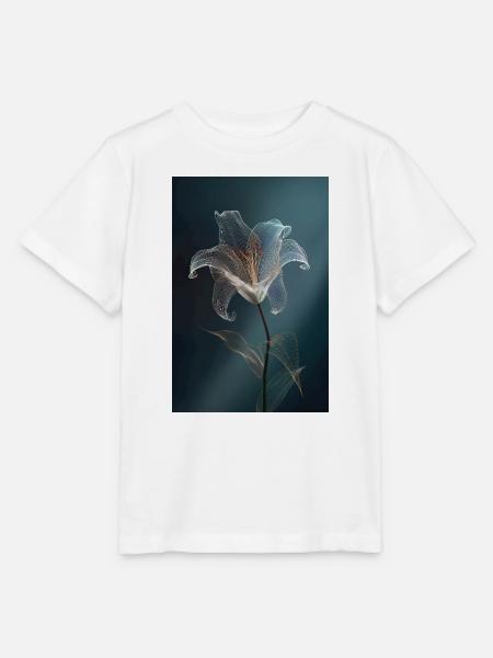 Leuchtende Drahtblumenblüte - Stanley/Stella Kinder T-Shirt MINI CREATOR  - Weiß