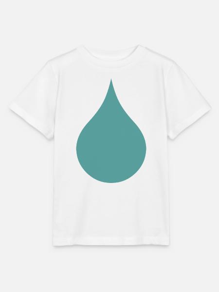 Wassertropfen – Regentropfen - Stanley/Stella Kinder T-Shirt MINI CREATOR  - Weiß