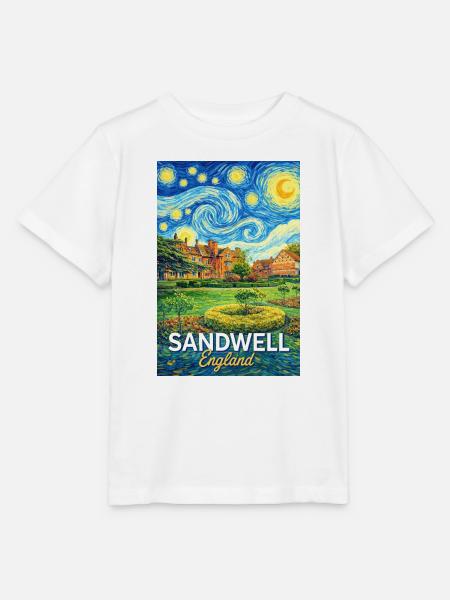 Sandwell England Sternennacht - Stanley/Stella Kinder T-Shirt MINI CREATOR - Weiß
