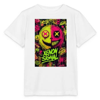 Xenon-Signal-Graffiti - Stanley/Stella Kinder T-Shirt MINI CREATOR  - Weiß - Vorne - Maike (125cm)