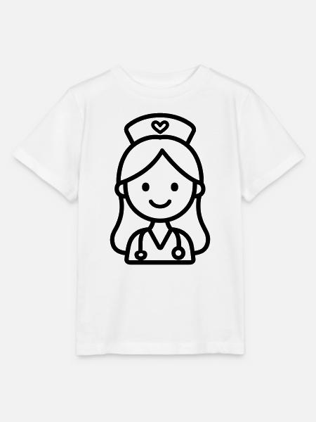 Krankenschwester - Stanley/Stella Kinder T-Shirt MINI CREATOR - Weiß