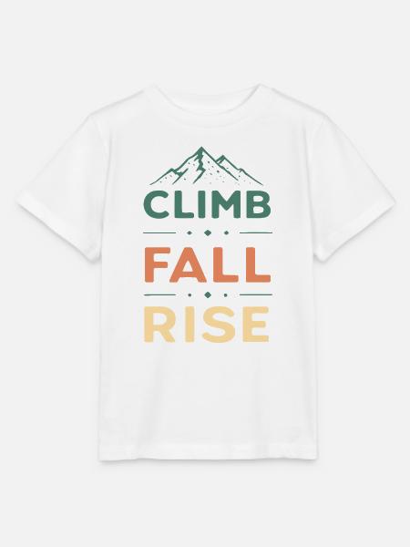 Climb Fall Rise Mountain - Stanley/Stella Kinder T-Shirt MINI CREATOR - Weiß