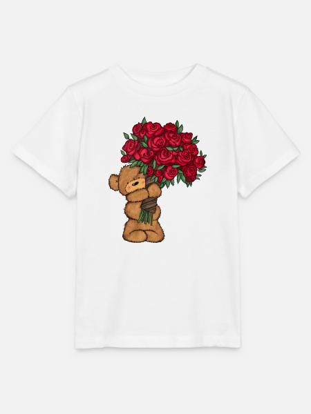 Baer_Blumen - Stanley/Stella Kinder T-Shirt MINI CREATOR - Weiß