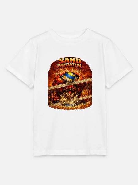 Sand Predator block - Stanley/Stella Kinder T-Shirt MINI CREATOR  - Weiß