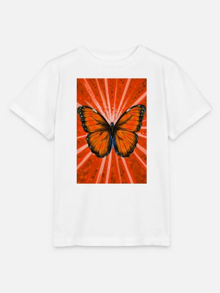 Schmetterling - Stanley/Stella Kinder T-Shirt MINI CREATOR - Weiß