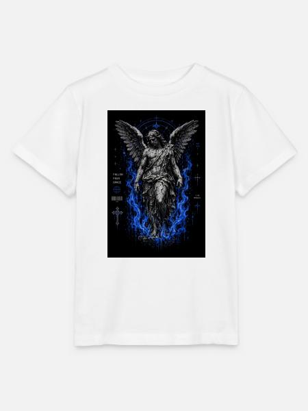Gefallener Engel im blauen Inferno - Stanley/Stella Kinder T-Shirt MINI CREATOR - Weiß