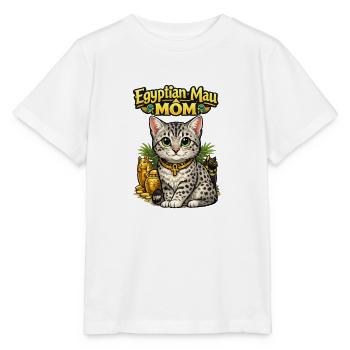 Egyptian Mau Mom Illustration - Stanley/Stella MINI CREATOR Kids’ T-Shirt - white - Front - Maike (125cm)
