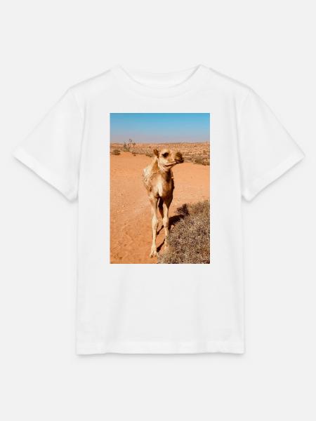 Wüstenkamel in der Sonne - Stanley/Stella Kinder T-Shirt MINI CREATOR  - Weiß