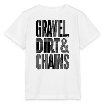 Gravel Dirt Chains - Stanley/Stella Kinder T-Shirt MINI CREATOR  - Weiß - Vorne - Maike (125cm)