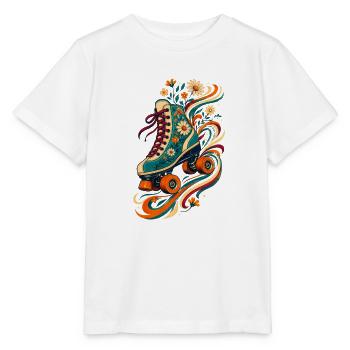 Blumenroller Skateskunst - Stanley/Stella Kinder T-Shirt MINI CREATOR  - Weiß - Vorne - Maike (125cm)