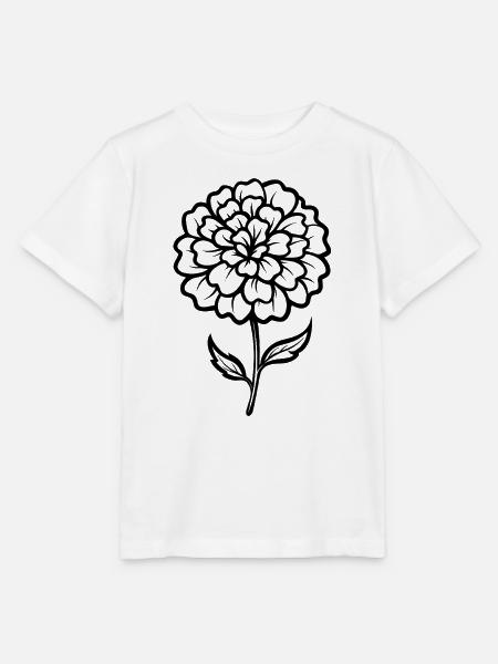 Ringelblumenblüte - Stanley/Stella Kinder T-Shirt MINI CREATOR - Weiß