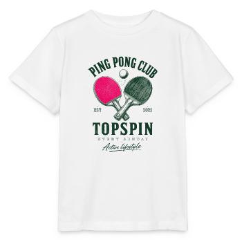 Ping Pong Club Topspin Vintage - Stanley/Stella MINI CREATOR Kids’ T-Shirt - white - Front - Maike (125cm)