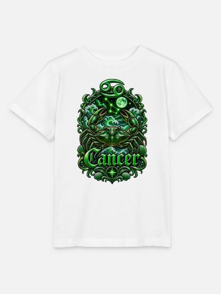 Smaragd-Krebs-Tierkreiswappen - Stanley/Stella Kinder T-Shirt MINI CREATOR  - Weiß