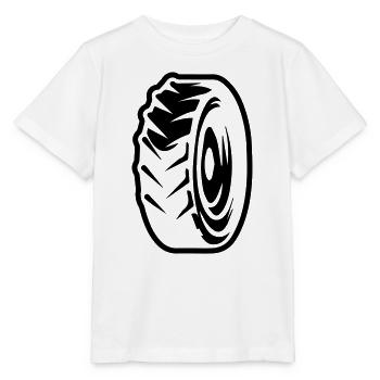 Reifen - Stanley/Stella Kinder T-Shirt MINI CREATOR  - Weiß - Vorne - Maike (125cm)