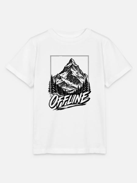Offline-Berglandschaft - Stanley/Stella Kinder T-Shirt MINI CREATOR - Weiß