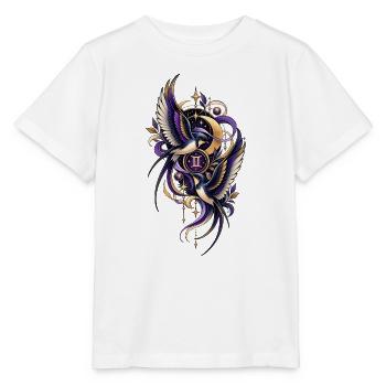 Sternzeichen Zwillinge – Celestial Schwalben - Stanley/Stella Kinder T-Shirt MINI CREATOR  - Weiß - Vorne - Maike (125cm)