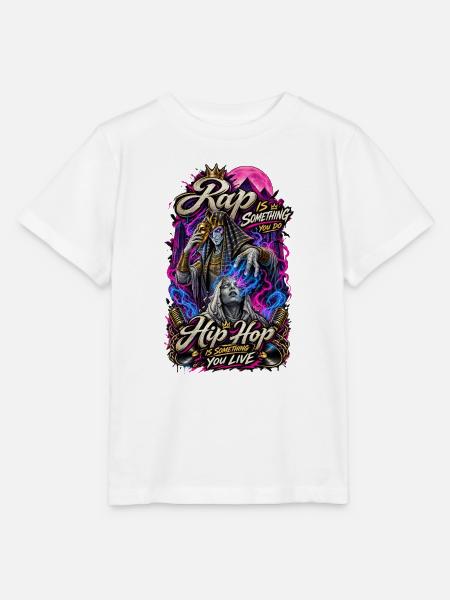 RapLebt HipHop Neon - Stanley/Stella Kinder T-Shirt MINI CREATOR - Weiß