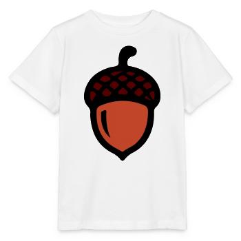Eichel Comic Symbol - Stanley/Stella Kinder T-Shirt MINI CREATOR  - Weiß - Vorne - Maike (125cm)