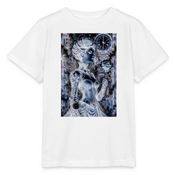 Negative Steampunk Pink - Stanley/Stella Kinder T-Shirt MINI CREATOR  - Weiß - Vorne - Maike (125cm)
